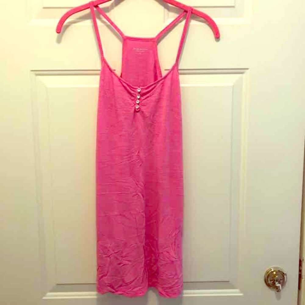 NEW Pink Swarovski Button Bebe Tunic, XS