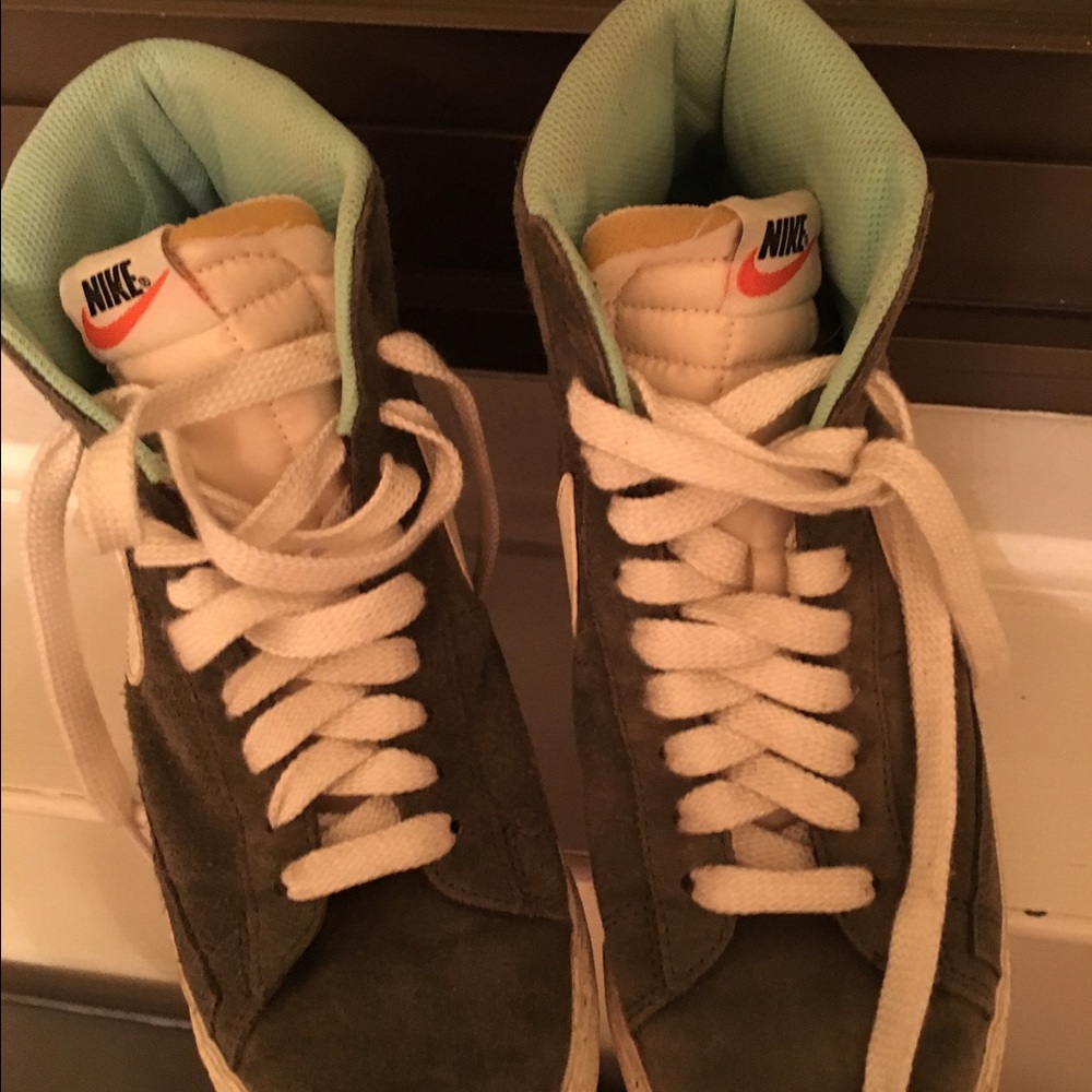 Nike exclusive for Jcrew suede high tops