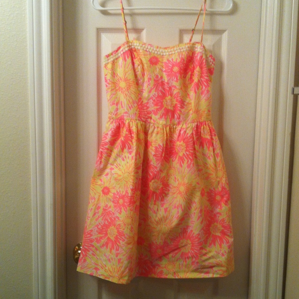 Lilly Pulitzer floral tie-back summer dress