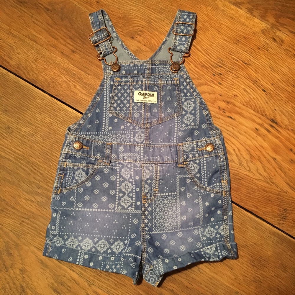 OshKosh Patchwork Print Overalls