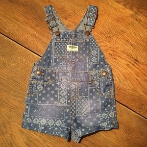 OshKosh Patchwork Print Overalls