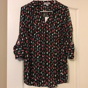 Express "RARE" Print Portofino shirt