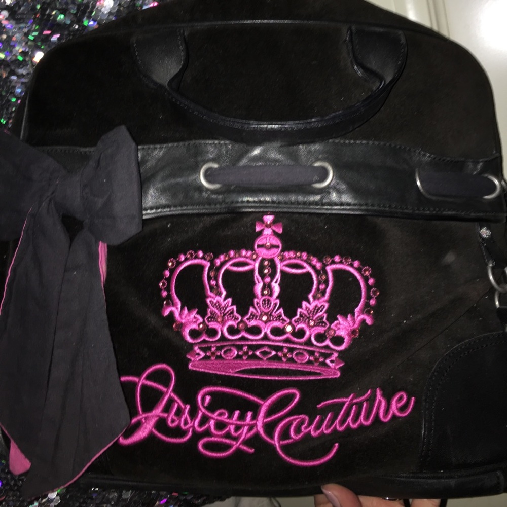 Juicy couture black & pink laptop bag