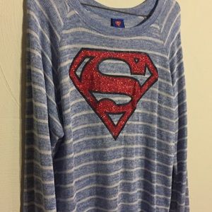 Superman glitter long sleeve