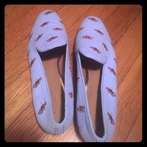 Cute coach lobster printed flats