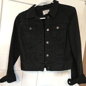 Denim half jacket