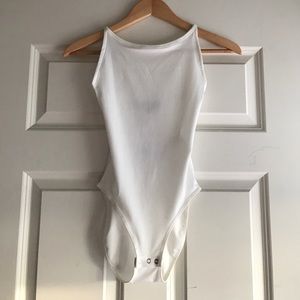 Off-white, High-neck Bodysuit