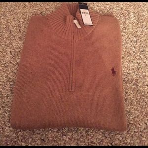 NWT - Men's Polo Ralph Lauren Quarter Zip Sweater