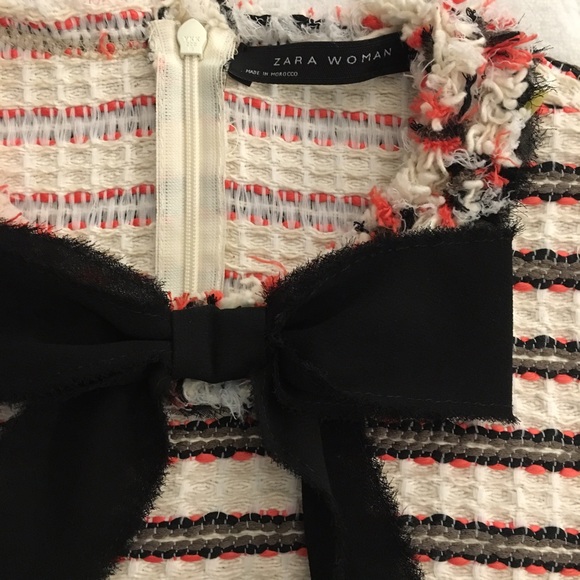 Zara Tweed Bow Top - Picture 7 of 7