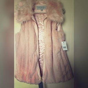 Beautiful Marc New York Pink Faux Fur Vest