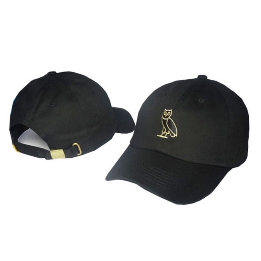 🔥OVO Owl Dad Hat🔥 (Black/Gold)