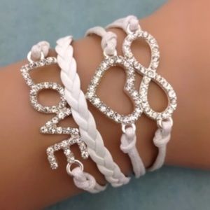 ANY 3- $10 infinity bracelets mix and match 
love heart bracelet