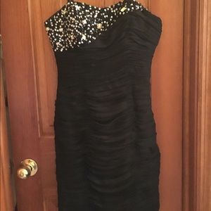 Lil black dress with sequins detail