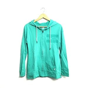 TOMS • Mint Green Zip-up Sweater Hoodie