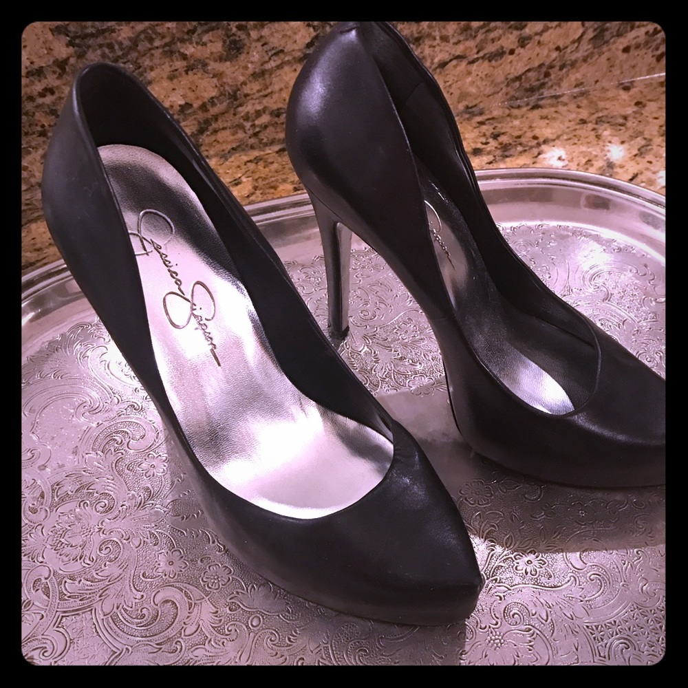 Jessica Simpson Heels (grey/black)