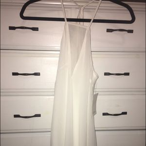 Brand New White Toni dress with open back