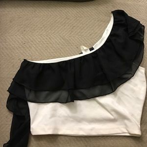 One Sleeve Dressy Croo Top