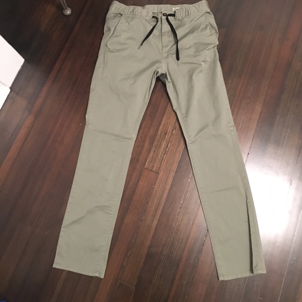 Light olive green skinny pants