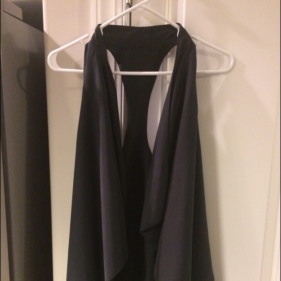 Faux Suede Racer Back Rocker Vest - Picture 2 of 5