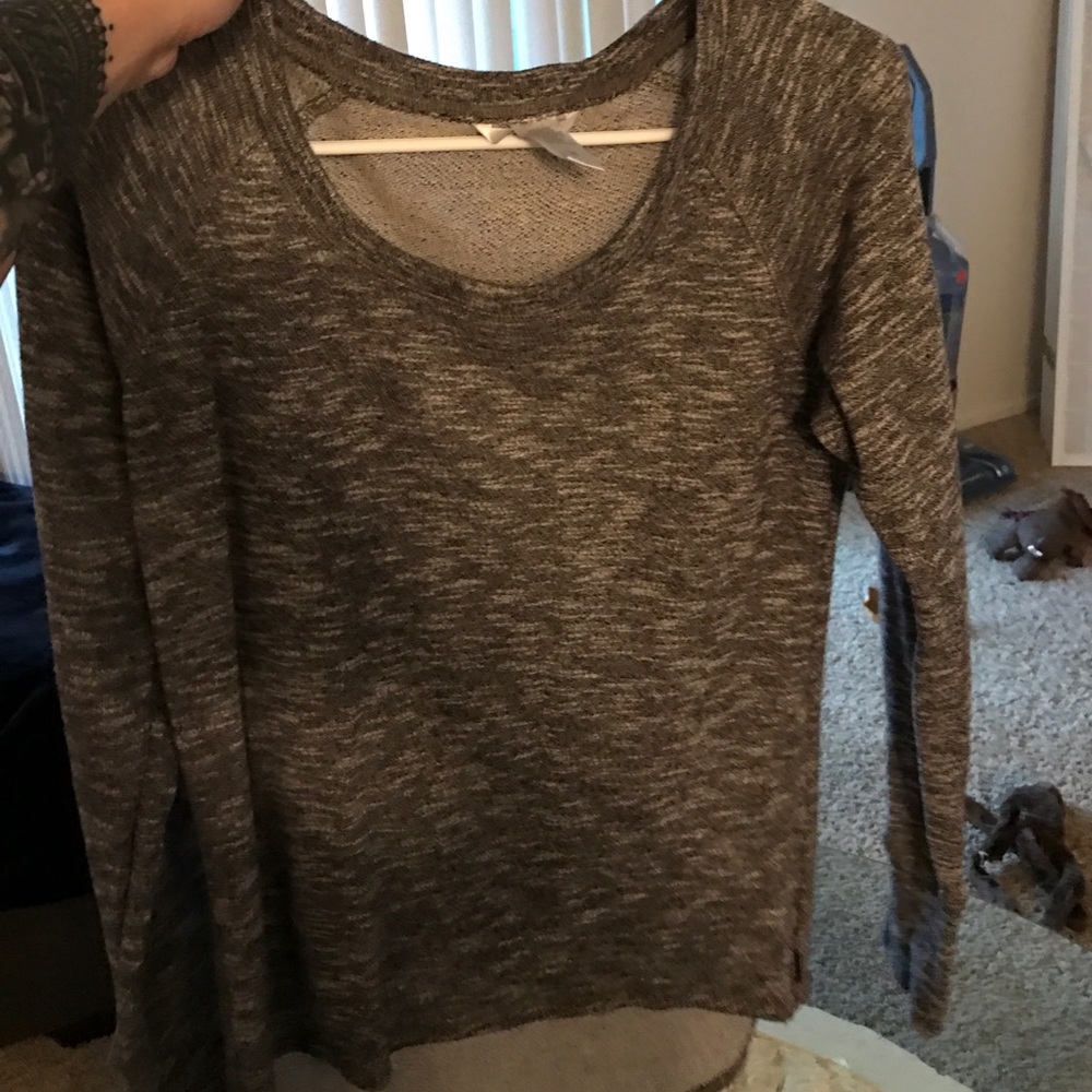 grey sweater