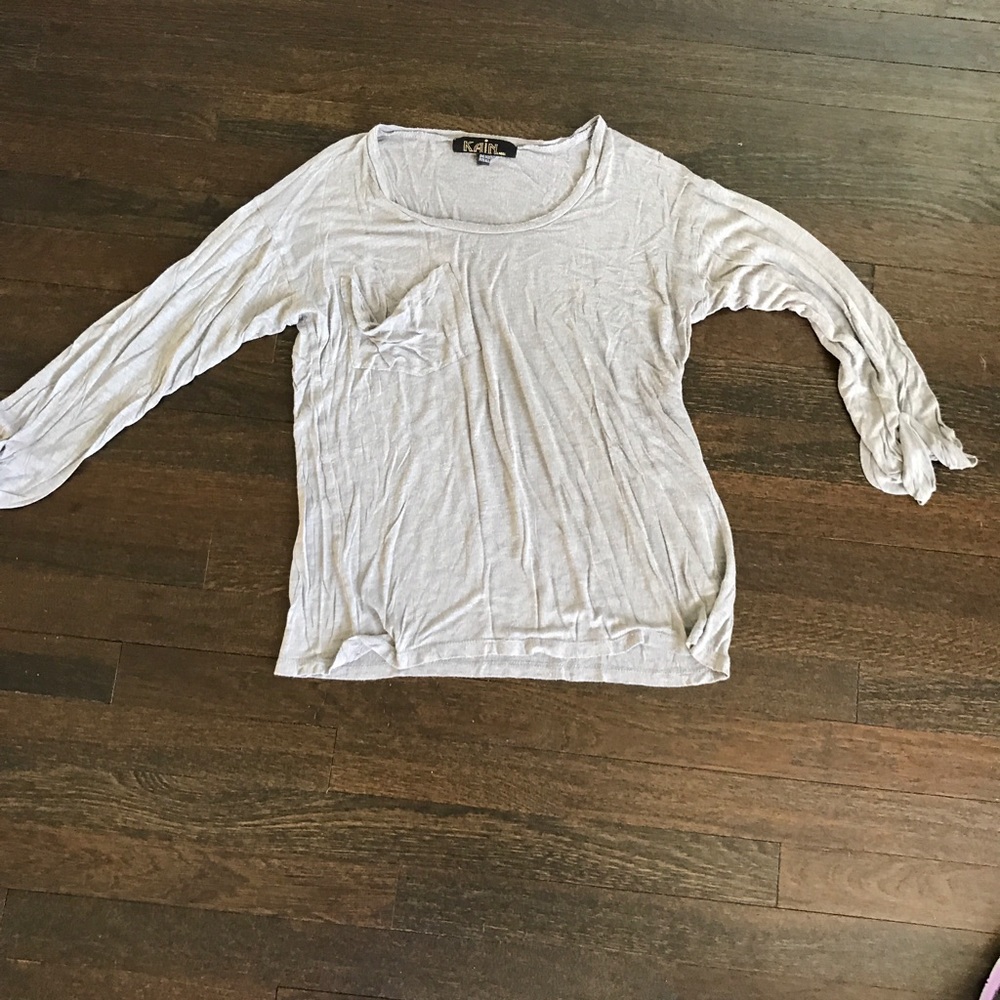 Kain grey 3/4 sleeve top