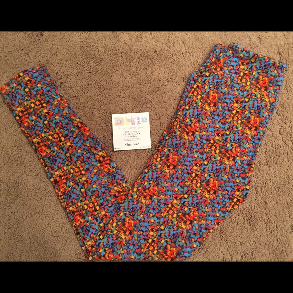 NWT OS LuLaRoe Multicolored Leggings
