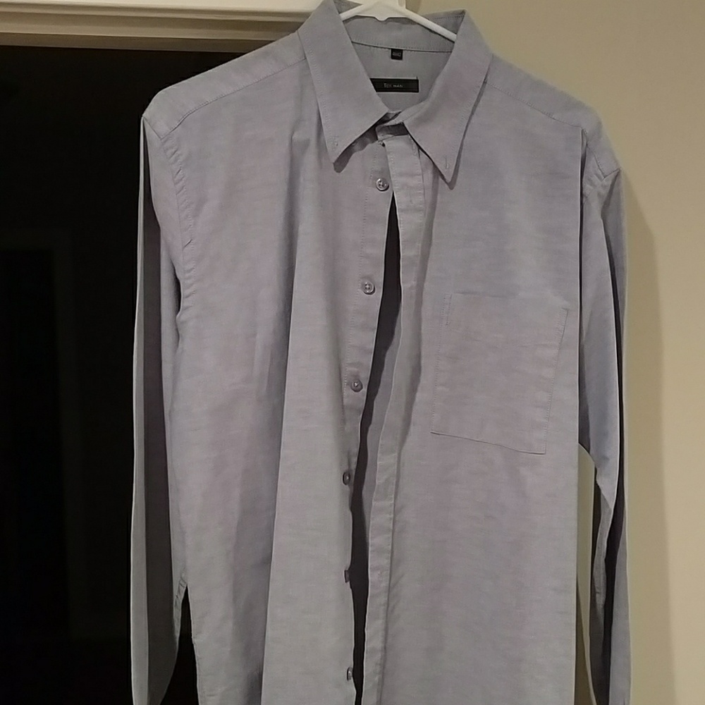 Tex Man Chambray Button Up Shirt