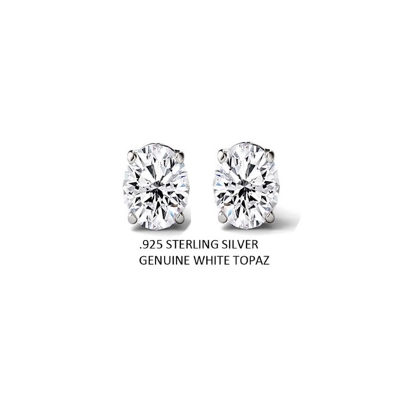 OVAL TOPAZ STUDS - Picture 7 of 8