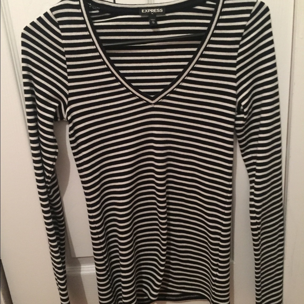 xs express striped shirt