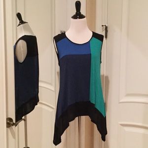 BCBG Color Block Top