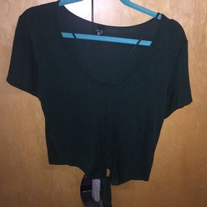 NWOT Emerald Green Crop Top