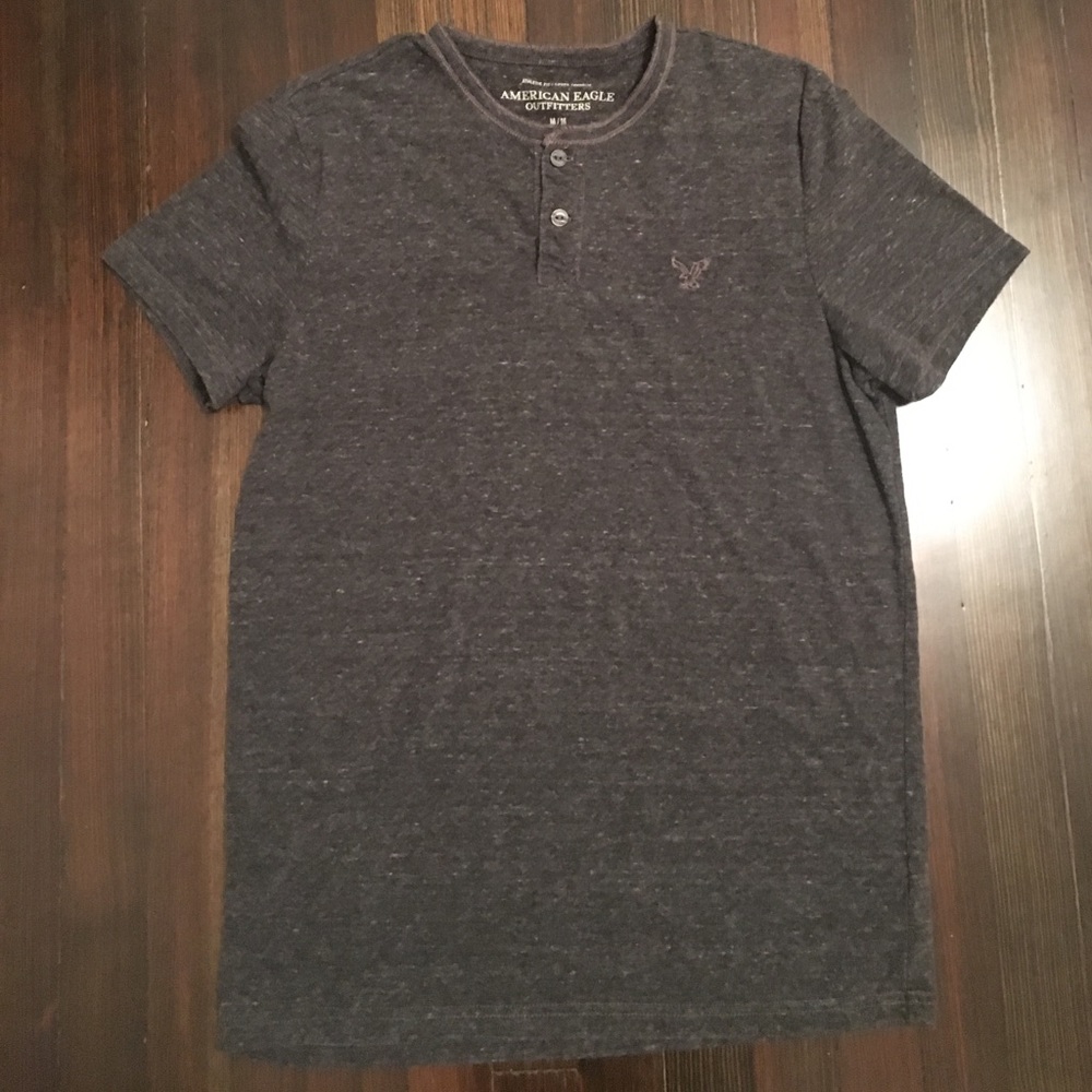 Grey button up shirt