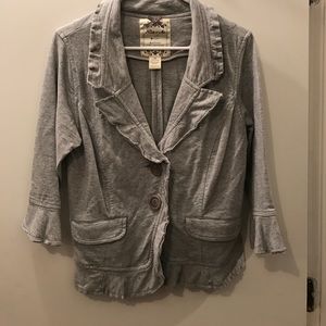 {anthro} Cotton Nick & Mo grey jacket!