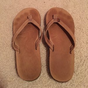 Rainbow women's flip flops