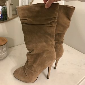 Suede Slouch boots