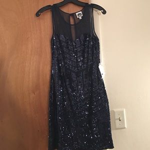 Navy Blue Sleeveless Dress