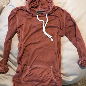 Slouchy red hoodie