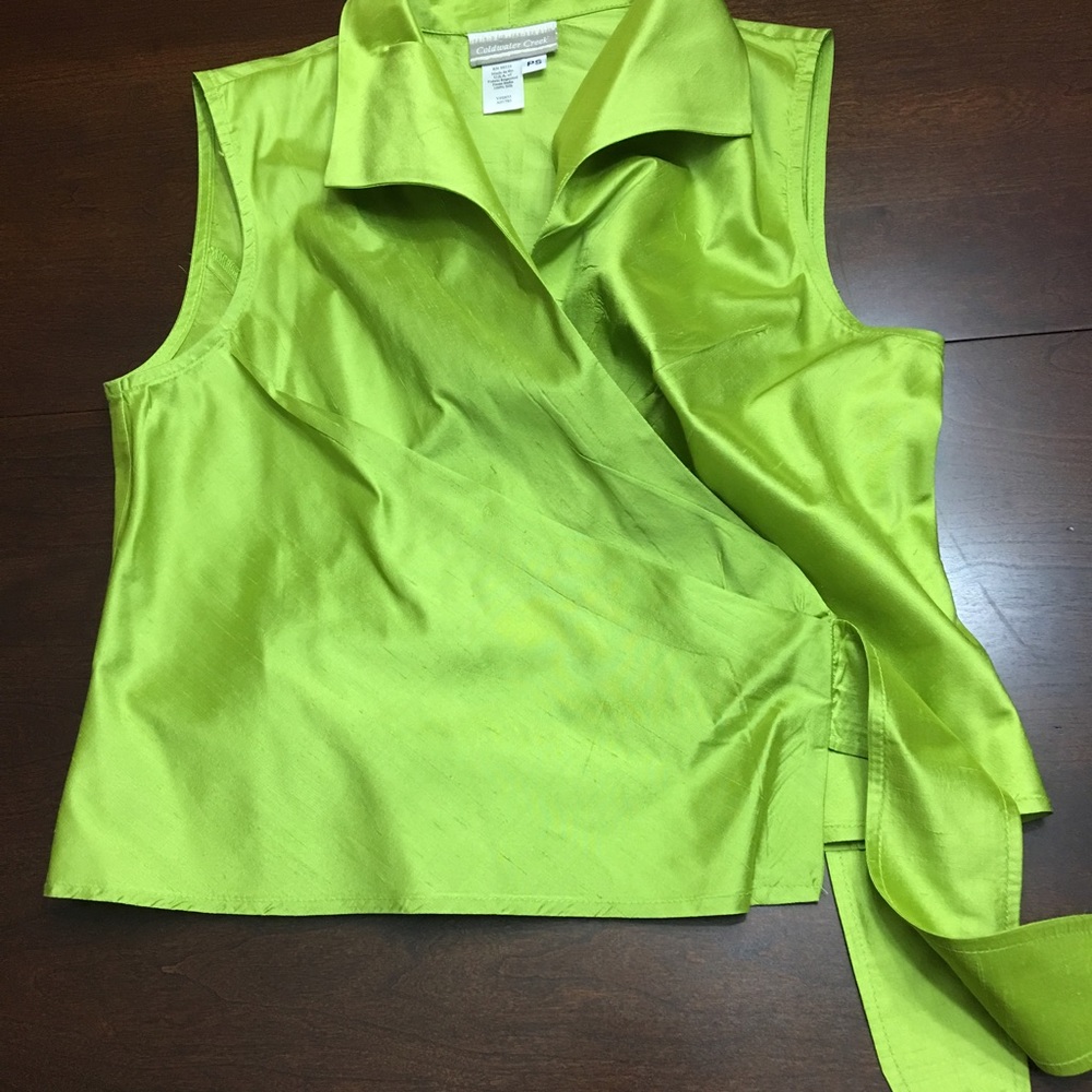 Pretty silk top petite small