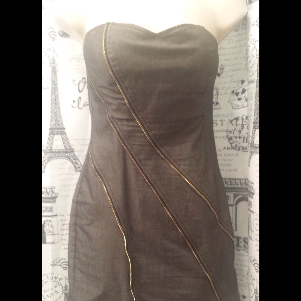 Gray zippered dress by forever 21