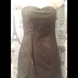 Gray zippered dress by forever 21