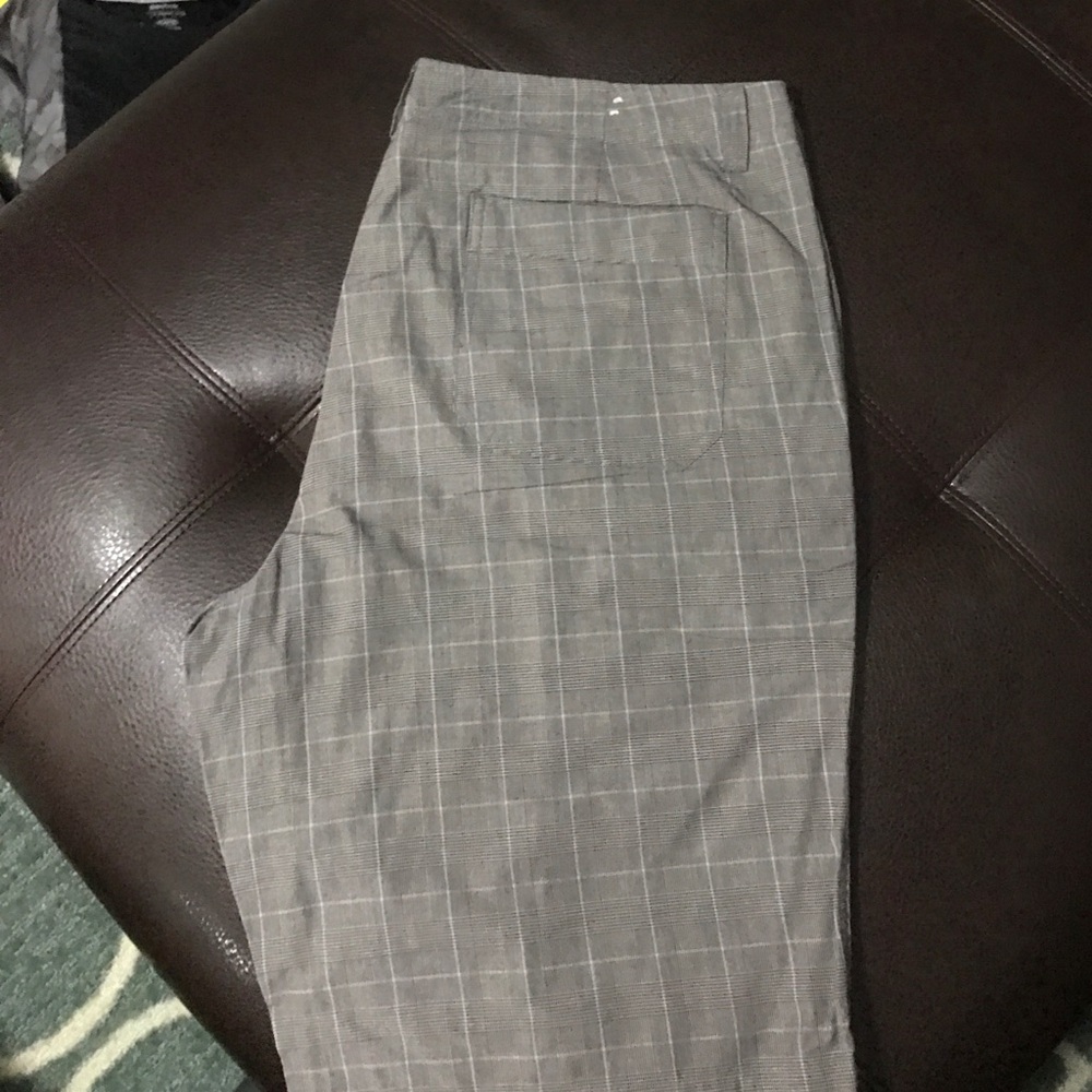 Men's Calvin Klein shorts grey plaid.  Waist 36