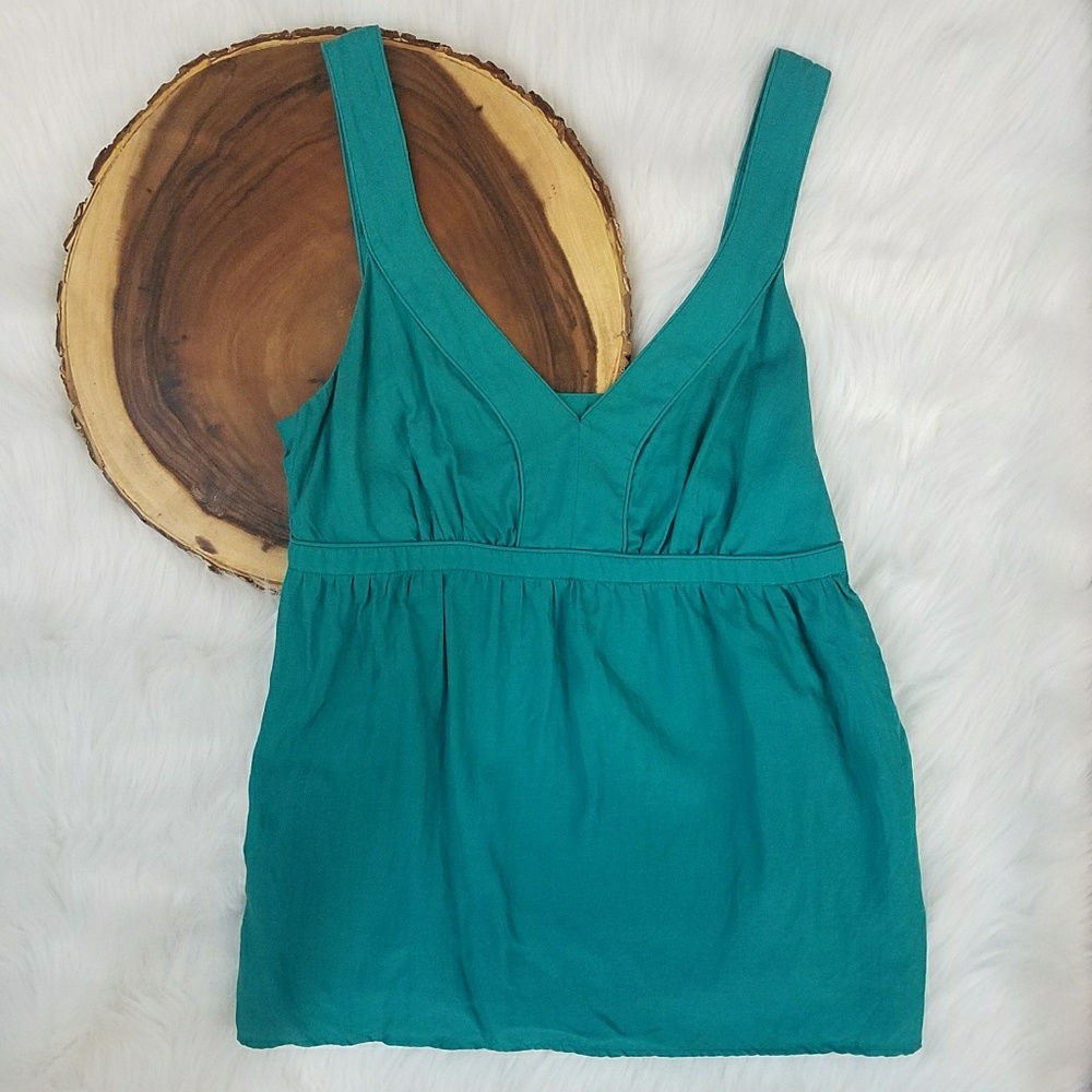 Banana Republic Teal Sweetheart Top