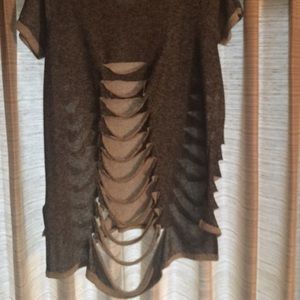 Ripped sweater shirt
