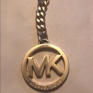 Michael Kors Gold MK Logo Key Chain Dangle