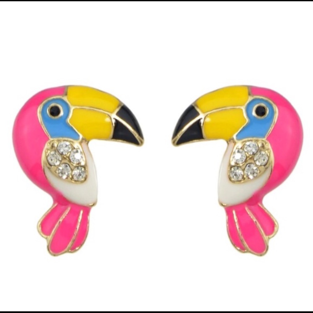 Tropical Toucan Bird Earrings