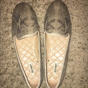 Snakeskin loafers