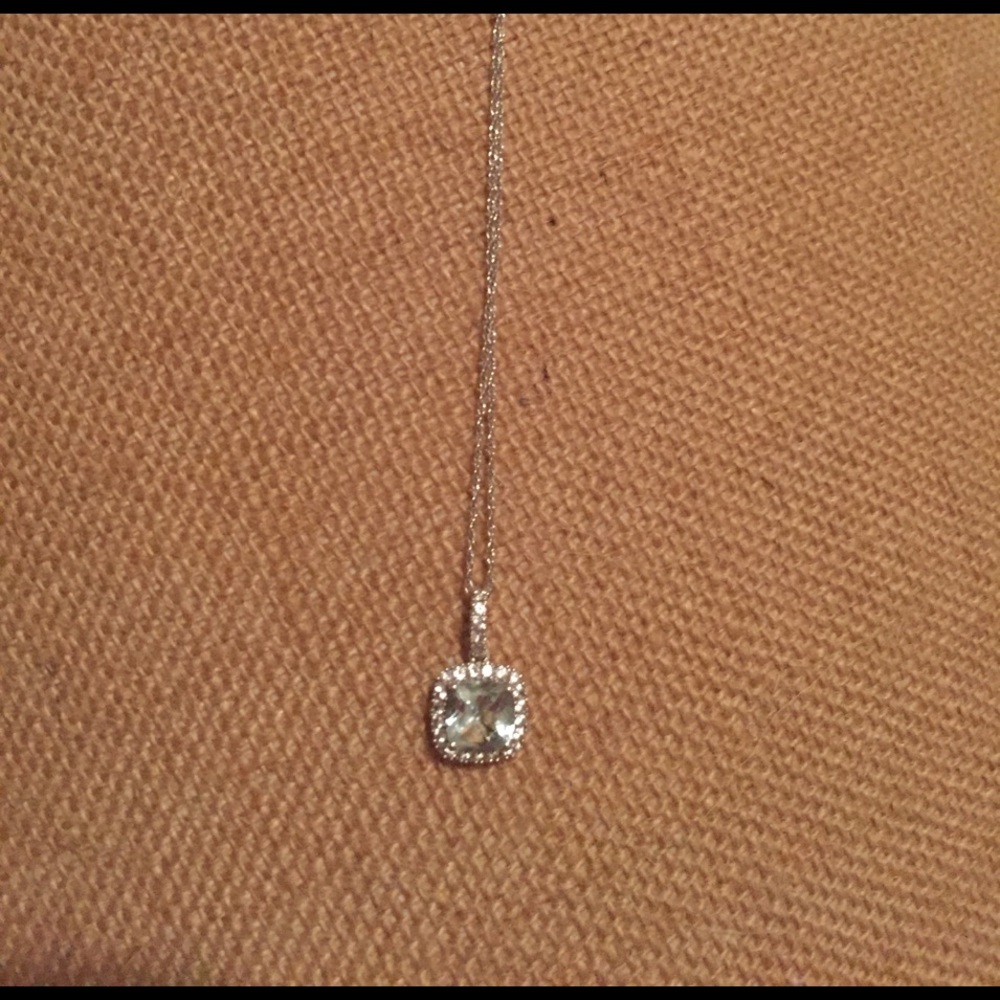 Silver diamond necklace