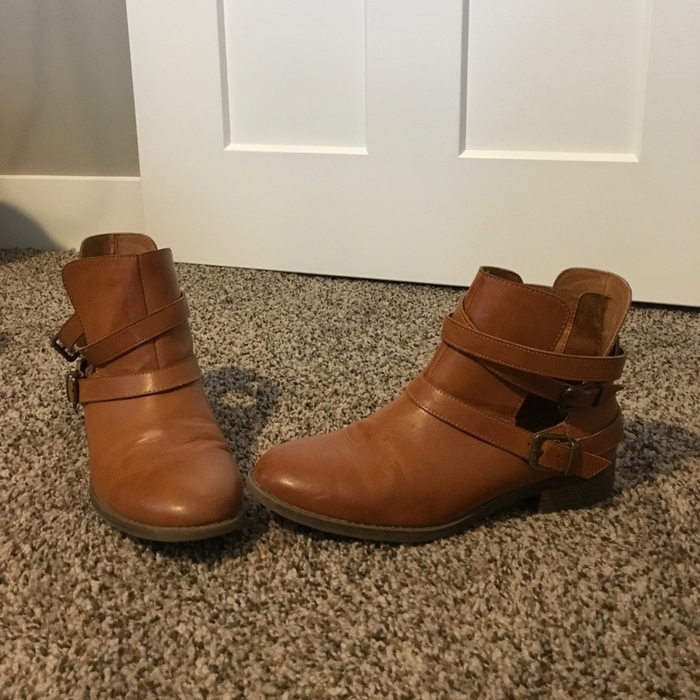 Brown booties
