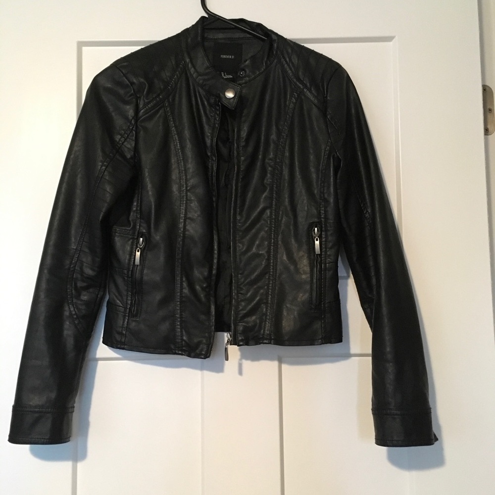 Faux leather Moto jacket