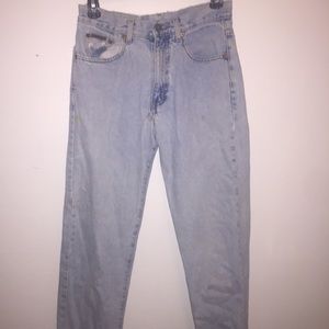 vintage calvin klein light denim jeans